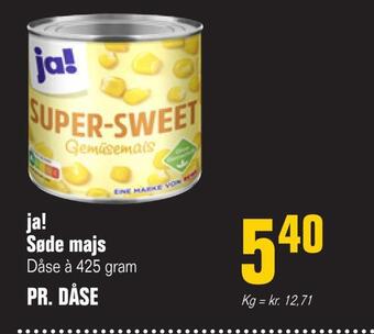 Poetzsch Padborg Ja! søde majs tilbud