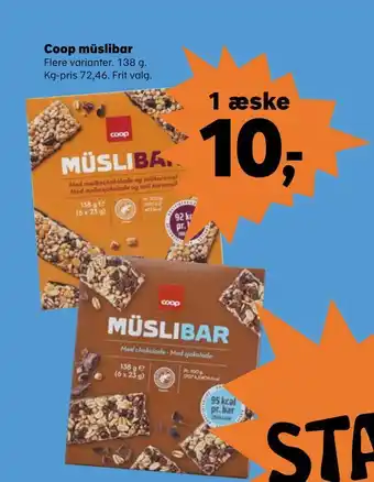 Kvickly Coop müslibar tilbud
