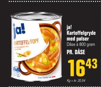 Poetzsch Padborg Ja! kartoffelgryde med pølser tilbud