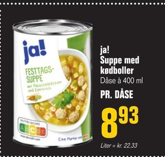 Poetzsch Padborg Ja! suppe med kødboller tilbud