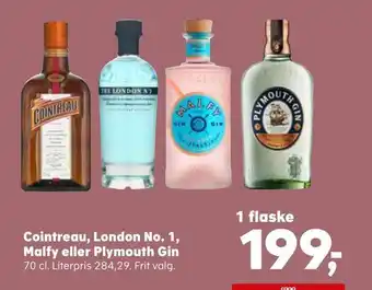 SuperBrugsen Cointreau, london no. 1, malfy eller plymouth gin tilbud
