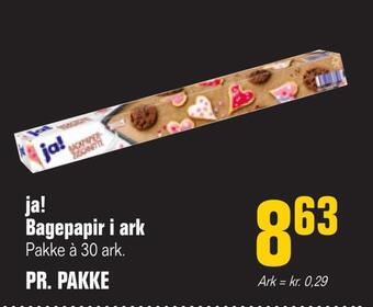 Poetzsch Padborg Ja! bagepapir i ark tilbud