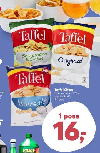 SuperBrugsen Taffel chips tilbud