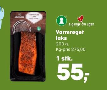 SuperBrugsen Varmrøget laks tilbud