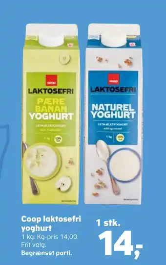 SuperBrugsen Coop laktosefri yoghurt tilbud