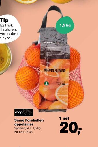 SuperBrugsen Smag forskellen appelsiner tilbud