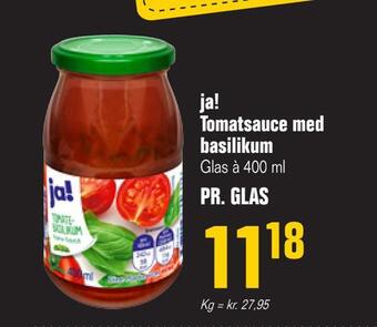 Poetzsch Padborg Ja! tomatsauce med basilikum tilbud