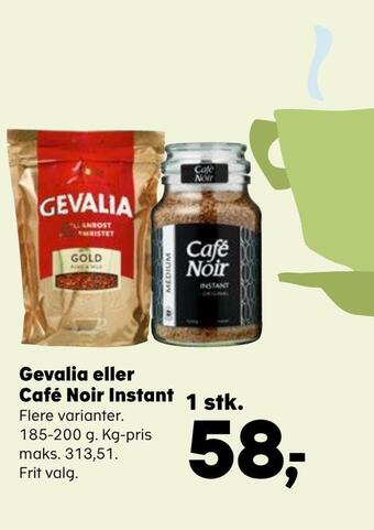 SuperBrugsen Gevalia eller café noir instant tilbud