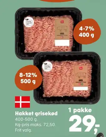 SuperBrugsen Hakket grisekød tilbud