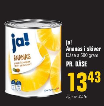 Poetzsch Padborg Ja! ananas i skiver tilbud