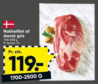 Bilka Nakkefilet af dansk gris tilbud