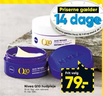 Bilka Nivea q10 hudpleje tilbud