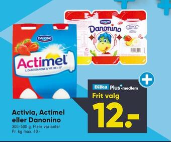 Bilka Activia, actimel eller danonino tilbud