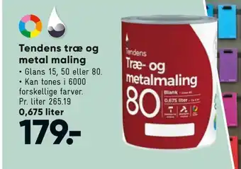 Bilka Tendens træ og metal maling tilbud