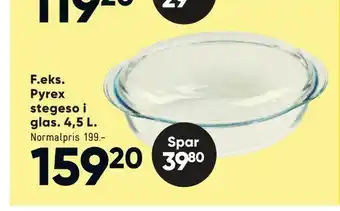 Pyrex stegeso i glas. 4,5 l
