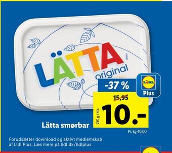 Lidl Lätta smørbar tilbud