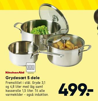 Bilka Grydesæt 5 dele tilbud