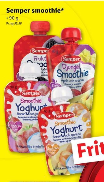 Lidl Semper smoothie tilbud