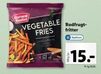 Lidl Rodfrugtfritter tilbud