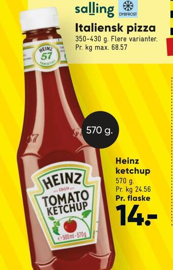 Bilka Heinz ketchup tilbud