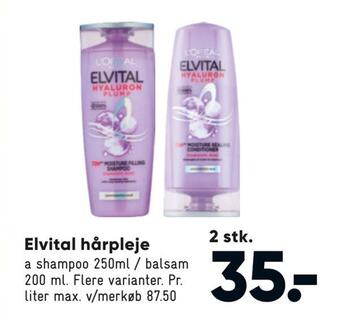 Bilka Elvital hårpleje tilbud