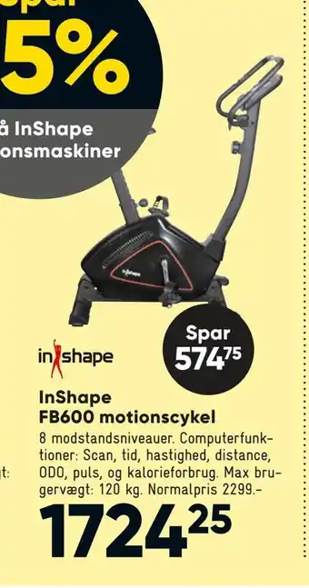Inshape fb600 motionscykel