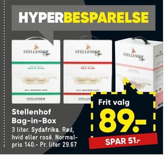 Bilka Stellenhof bag-in-box tilbud