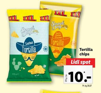 Lidl Tortilla chips tilbud