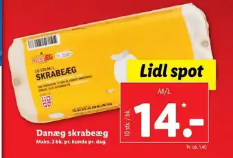 Lidl Danæg skrabeæg tilbud