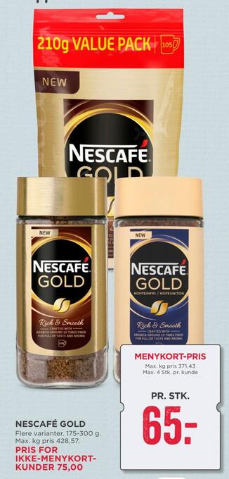 MENY Nescafé gold tilbud