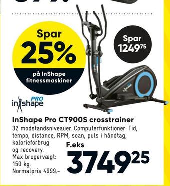 Bilka Inshape pro ct900s crosstrainer tilbud
