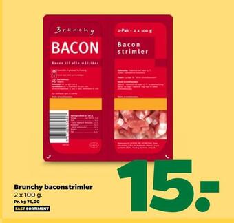 Netto Brunchy baconstrimler tilbud