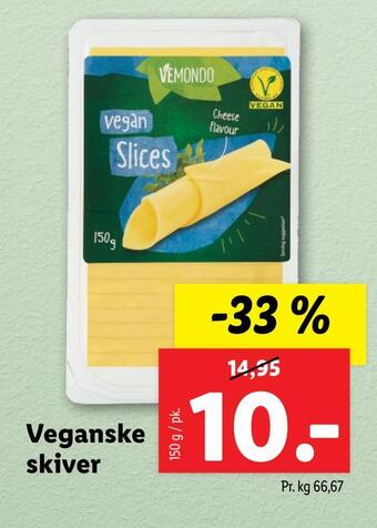 Lidl Veganske skiver tilbud