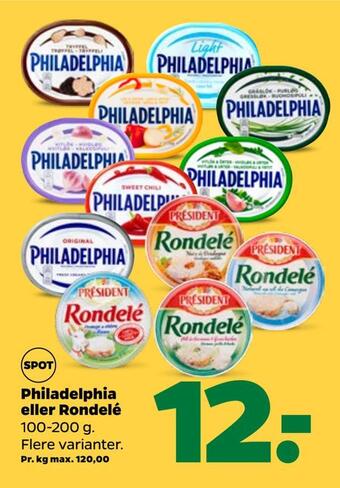 Netto Philadelphia eller rondelé tilbud