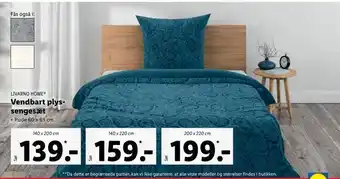 Lidl Vendbart plys sengesæt tilbud