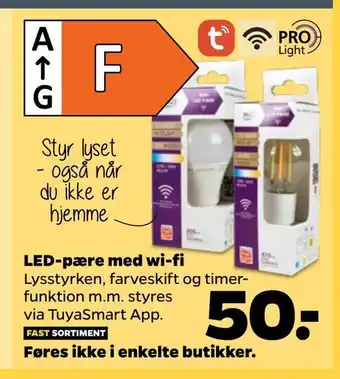 Led-pære med wi-fi