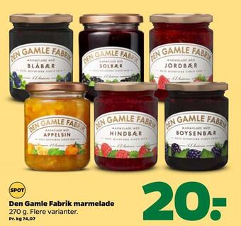 Netto Den gamle fabrik marmelade tilbud