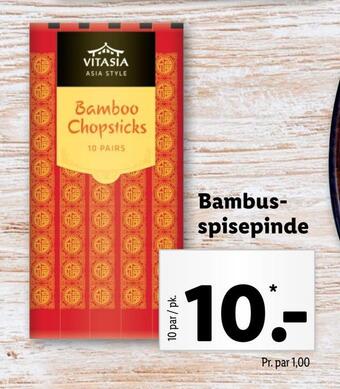 Lidl Bambus spisepinde tilbud