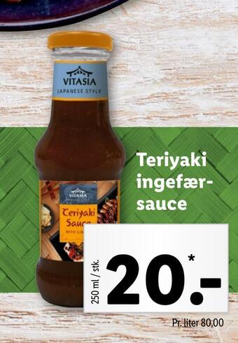 Lidl Teriyaki ingefærsauce tilbud