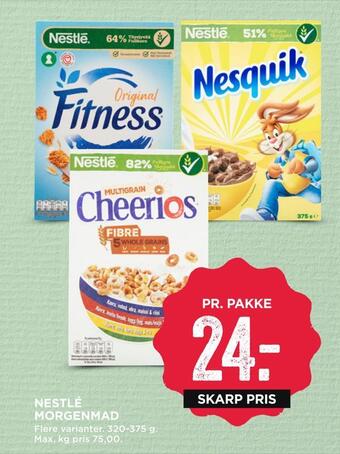 MENY Nestlé morgenmad tilbud