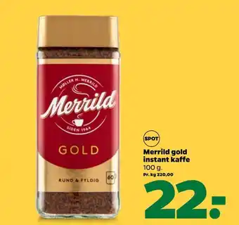 Netto Merrild gold instant kaffe tilbud