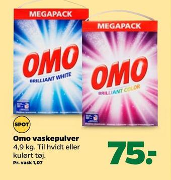 Netto Omo vaskepulver tilbud