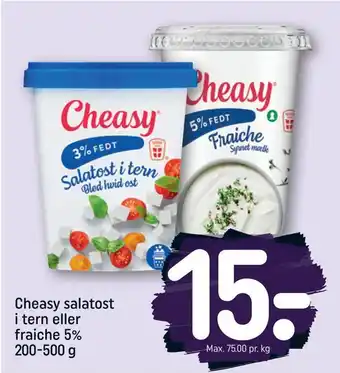 REMA 1000 Cheasy salatost i tern eller fraiche 5% tilbud