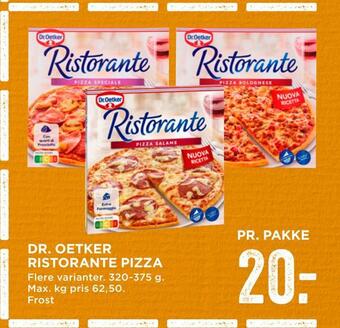 MENY Dr. oetker ristorante pizza tilbud