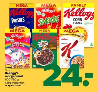 Netto Kellogg's morgenmad tilbud