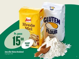 Min Købmand Amo eller gluten hvedemel tilbud