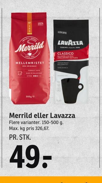 SPAR Merrild eller lavazza tilbud