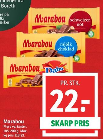 SPAR Marabou tilbud