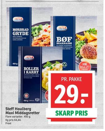 SPAR Steff houlberg maxi middagsretter tilbud