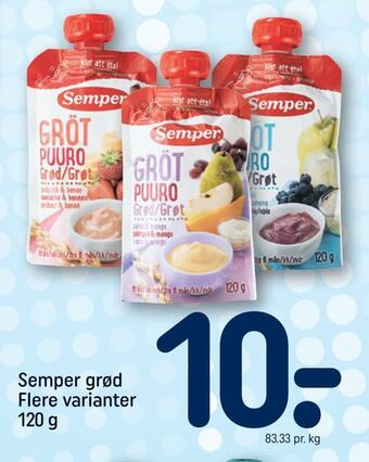 REMA 1000 Semper grød tilbud